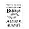 Believe Stencils by Craft Smart&#xAE;, 7&#x22; x 10&#x22;